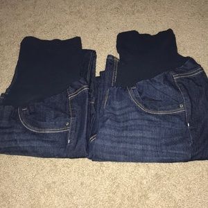 Maternity jeans-includes both pairs